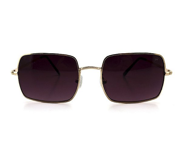 Óculos de Sol Ferrovia Feminino Quadrado Proteção UVA e UVB