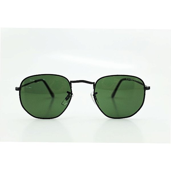 Óculos de Sol Hexagonal Proteção UVA e UVB - Ferrovia Eyewear