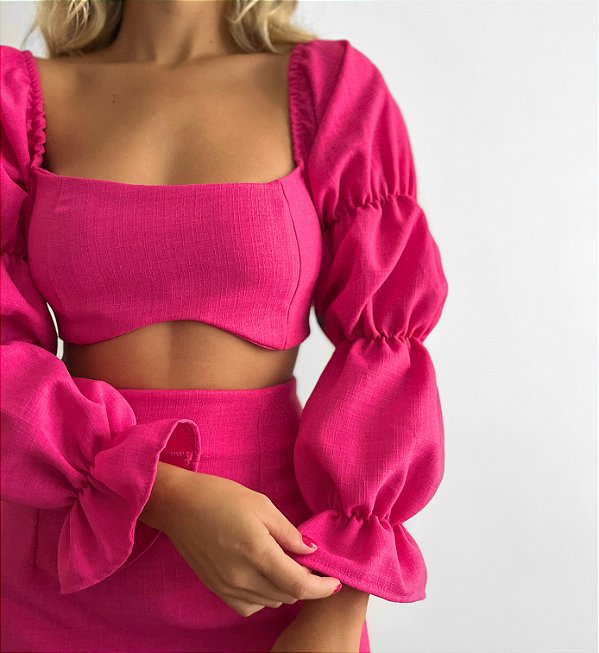 Cropped Bufante Linhao
