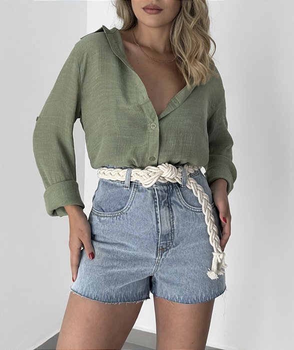 Shorts Jeans - Cordão