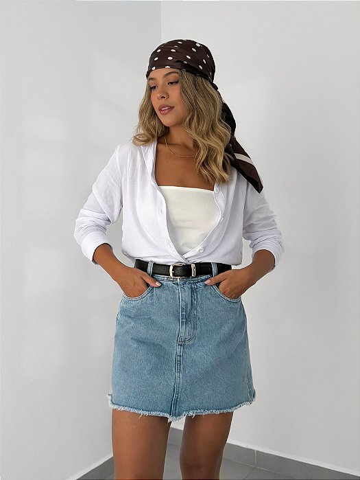 Saia shorts jeans