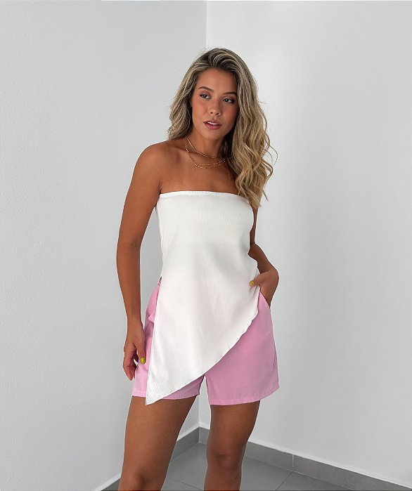 Bata assimétrica canelada