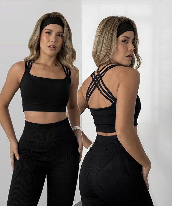 Cropped Poliamida Cruzado