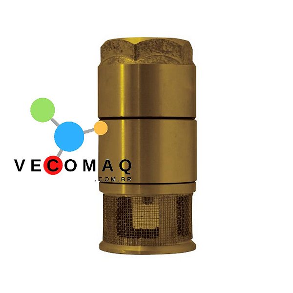Válvula de Pé 1.1/2" Dupla Vedação Latão