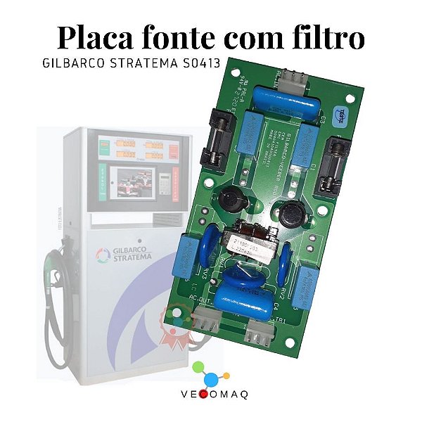 Placa Fonte Com Filtro Gilbarco Stratema S0413