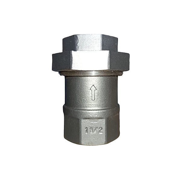 União Check Válvula 1.1/2 Inox C/ 1 Vedação