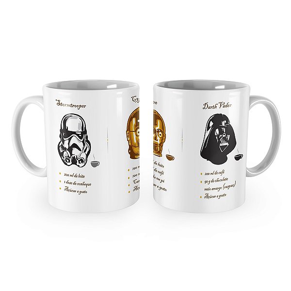 Caneca Star Wars Tipos de Bebidas