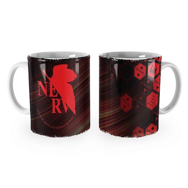 Caneca Neon Genesis Evangelion Nerv Logo