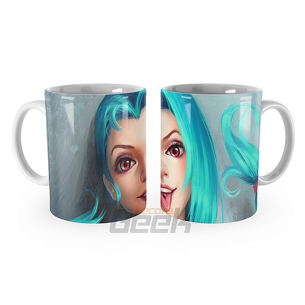 Caneca Jinx Lol Rosto