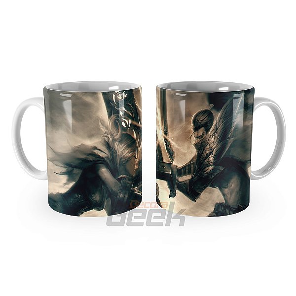 Caneca Yasuo vs Riven Luta Épica LOL