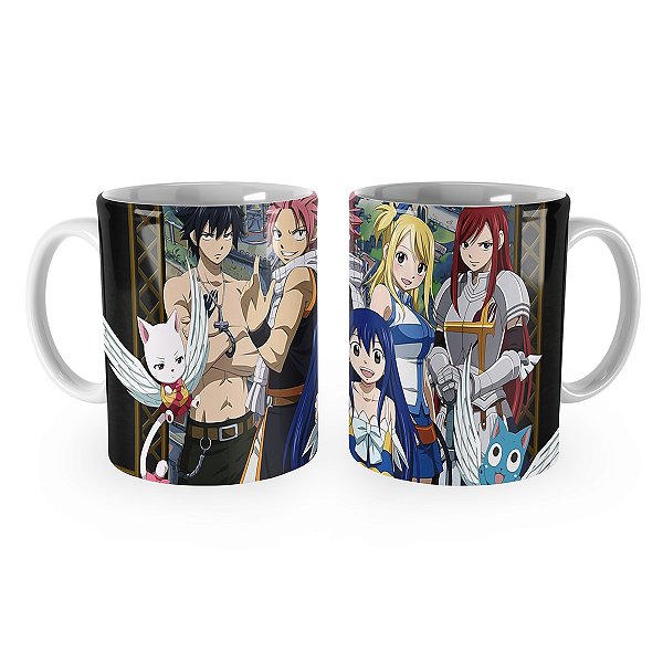 Caneca Fairy Tail Personagens