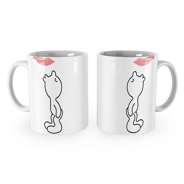 Caneca Beijo Marca de Baton