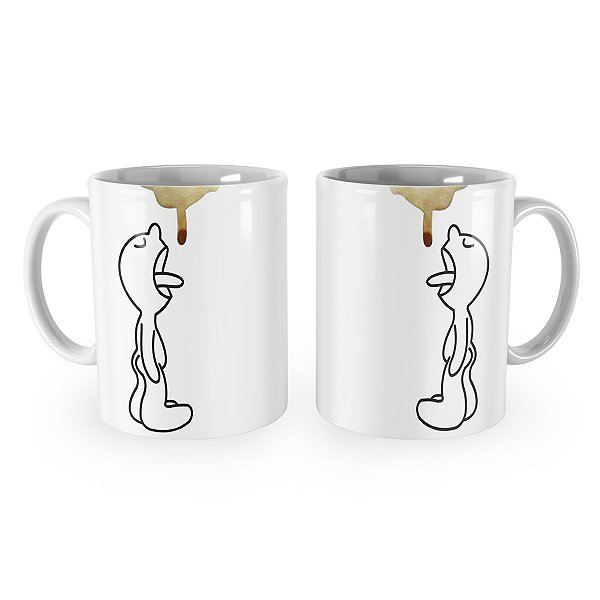 Caneca Gota Escorrida de Café
