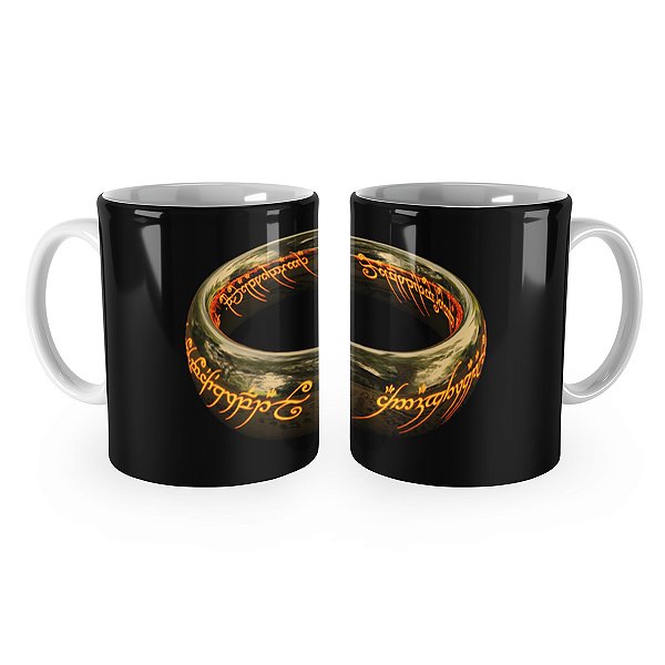 Caneca Senhor dos Anéis Anel do Poder Mod 2
