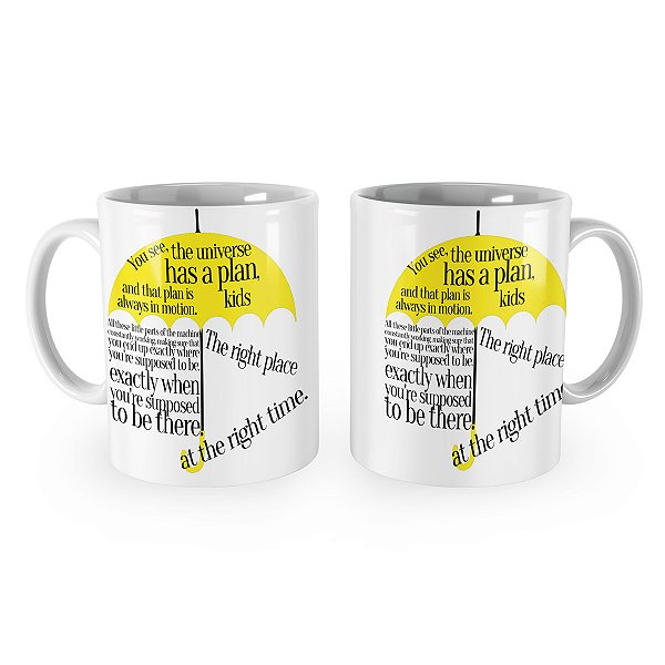 Caneca How I Met Your Mother Citações Guarda Chuva
