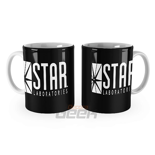 Caneca Flash Star Laboratories Preta