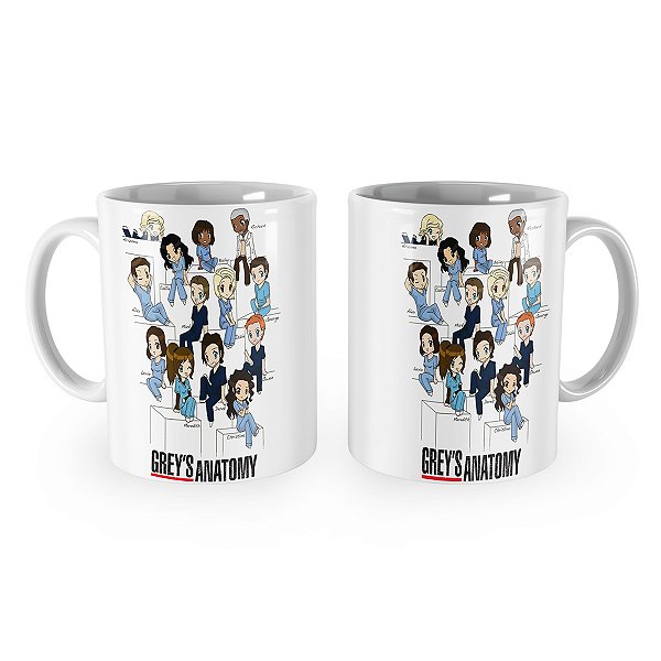 Caneca Greys Anatomy Cartoon
