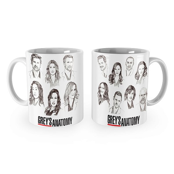 Caneca Greys Anatomy Sketch
