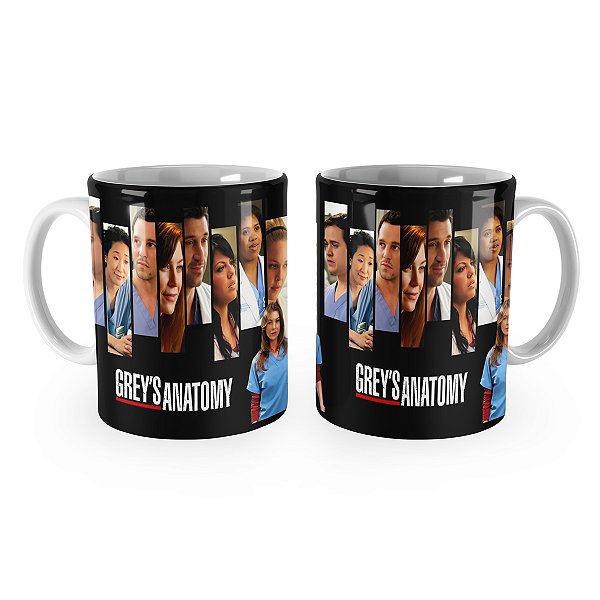Caneca Greys Anatomy Personagens Meredith