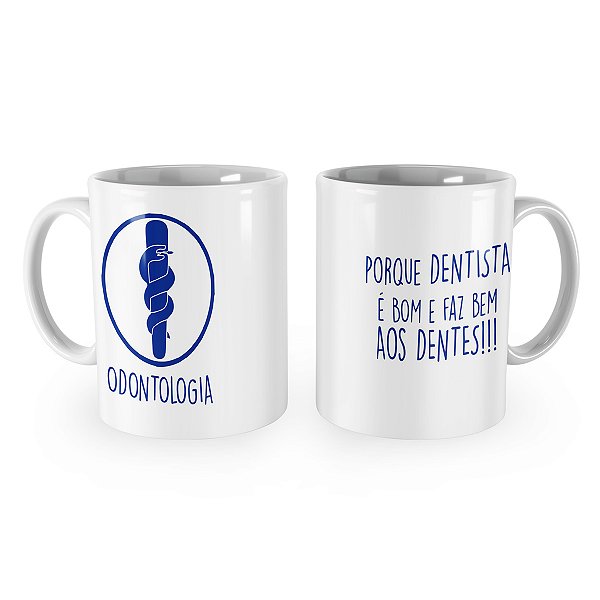 Caneca Odontologia Dentista Presente