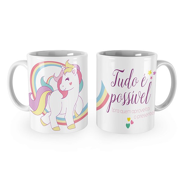 Caneca Unicórnio Tudo é possível