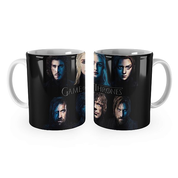 Caneca Game of Thrones Rostos Cão Anão