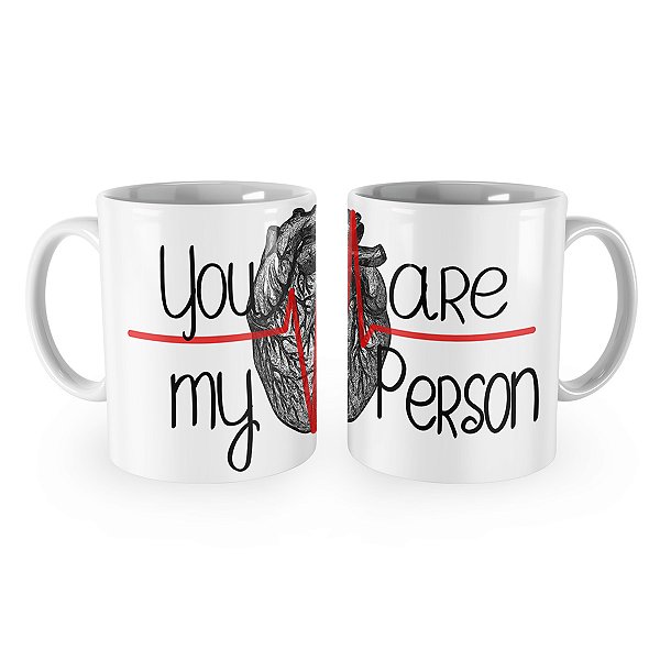 Caneca You are My Person Cardio Greys Anatomy