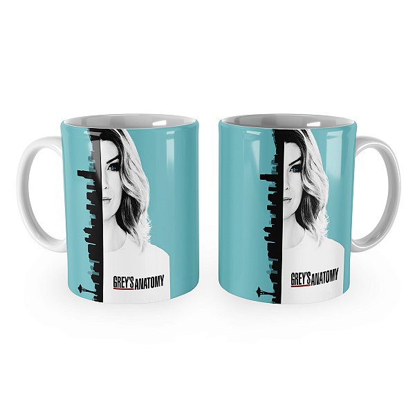 Caneca Greys Anatomy Meredith Azul