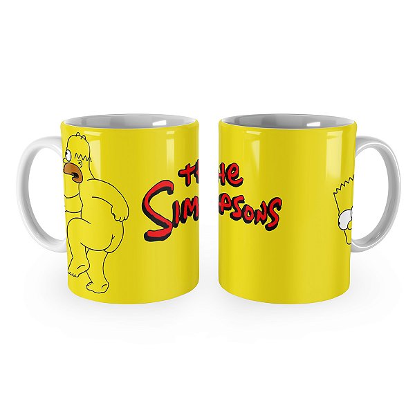 Caneca Simpsons Homer e Bart