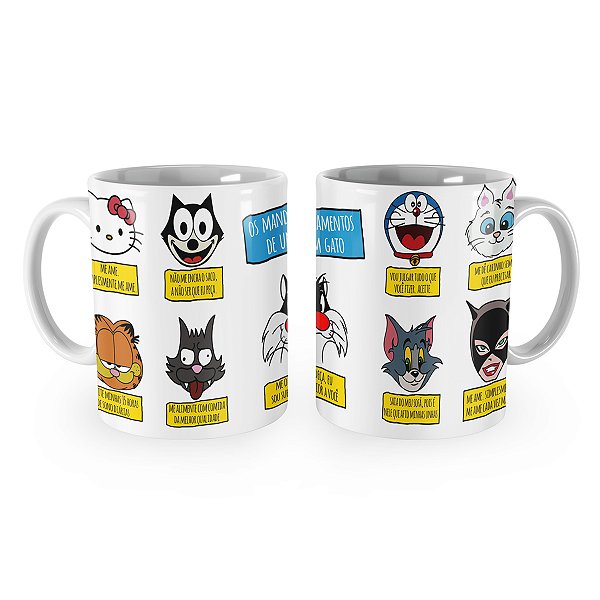 Caneca Gato Os Mandamentos de um Gato