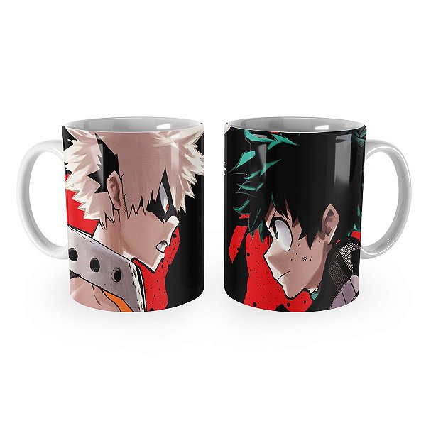 Caneca Boku no Hero Academia Midoriya vs Bakugo