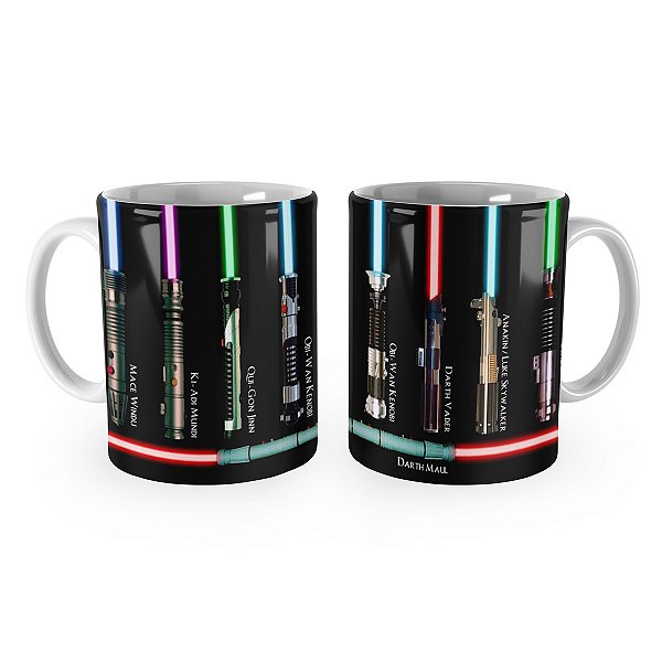 Caneca Sabres de Luz Star Wars