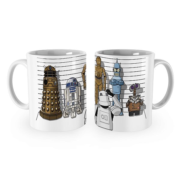 Caneca Robôs Filmes Séries