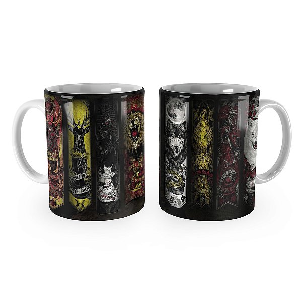 Caneca Game of Thrones Houses Flags