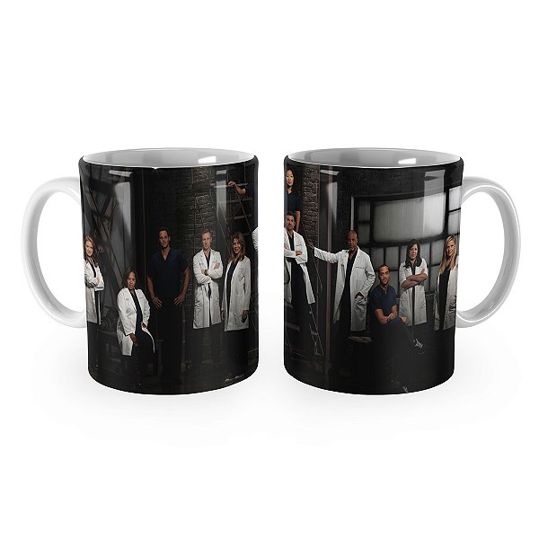 Caneca Greys Anatomy Personagens