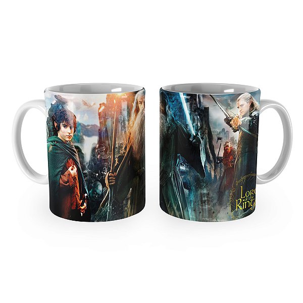 Caneca Senhor dos Aneis Hobbit