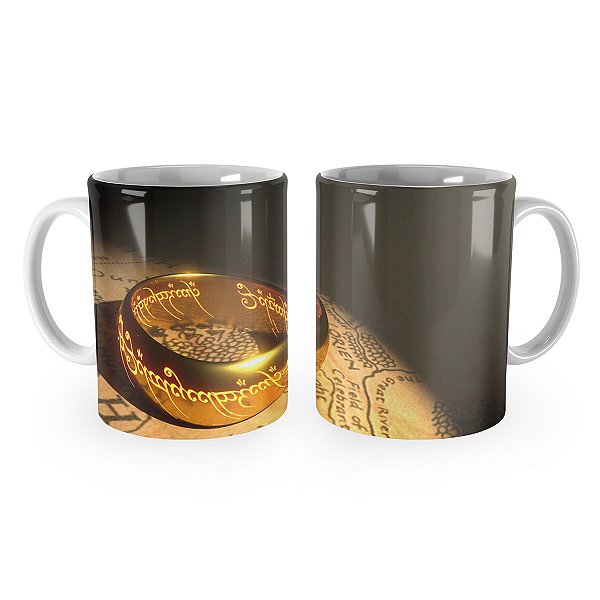 Caneca Senhor dos Aneis Anel de Sauron