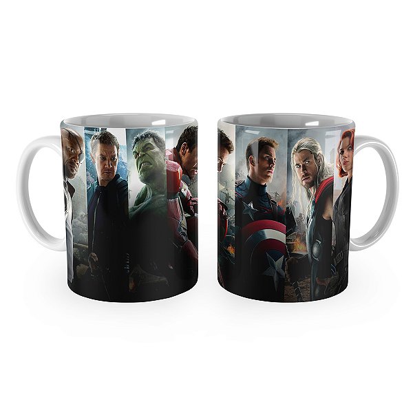 Caneca Vingadores Avengers Personagens