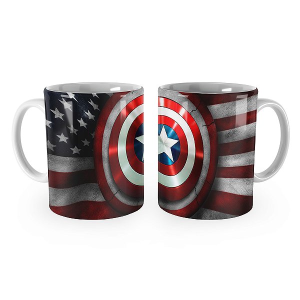 Caneca Escudo Capitão América