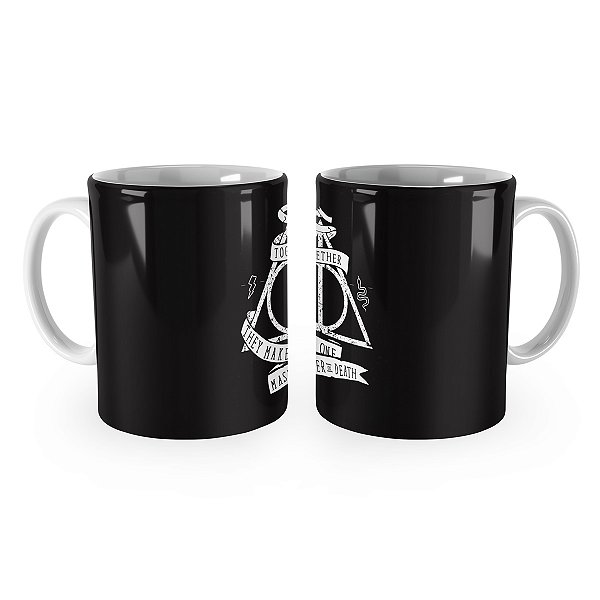 Caneca Relíquias da Morte Harry Potter Símbolo