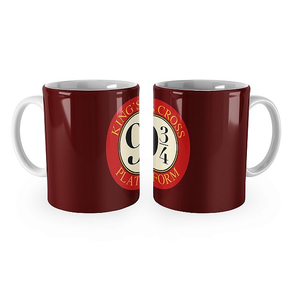Caneca Plataforma 9 3 quartos Harry Potter Mod 2