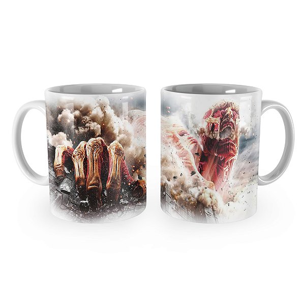 Caneca Attack on Titan Colossal Shingeki no Kyojin