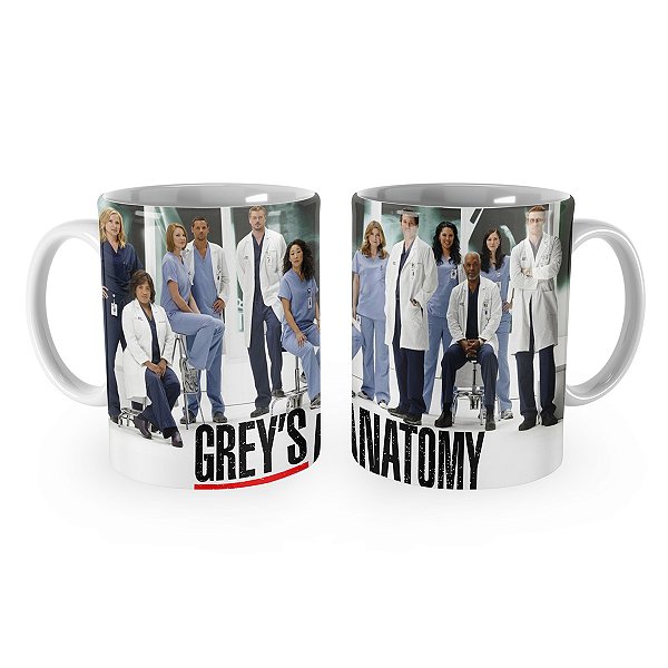 Caneca Greys Anatomy Personagens Elenco