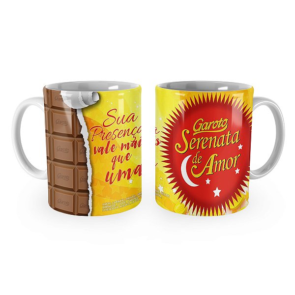 Caneca Páscoa Chocolate Serenata de Amor