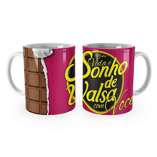 Caneca Páscoa Sonho de Valsa Com Você