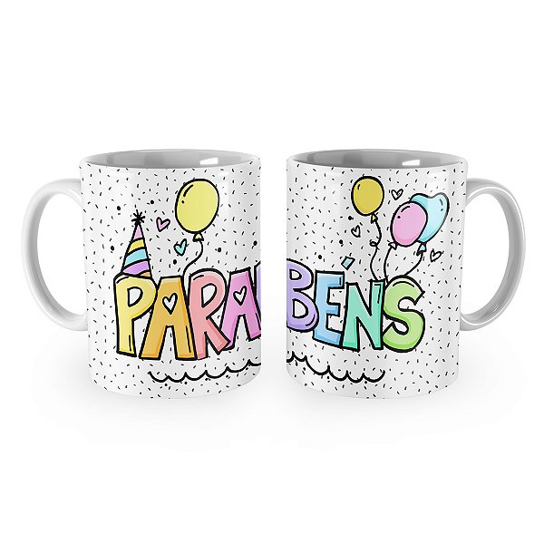 Caneca Parabéns Aniversário