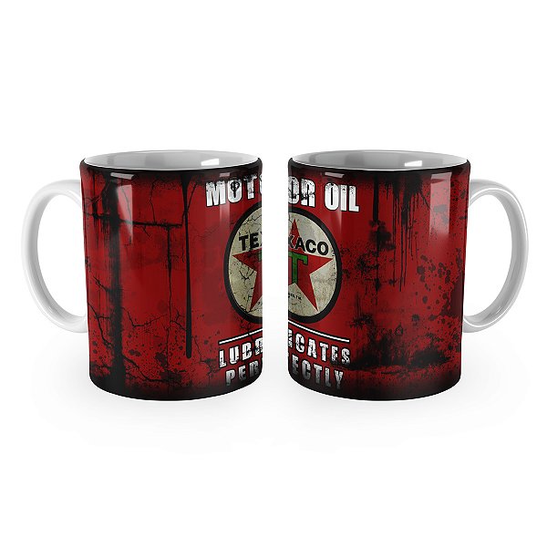 Caneca Texaco Lata de Óleo