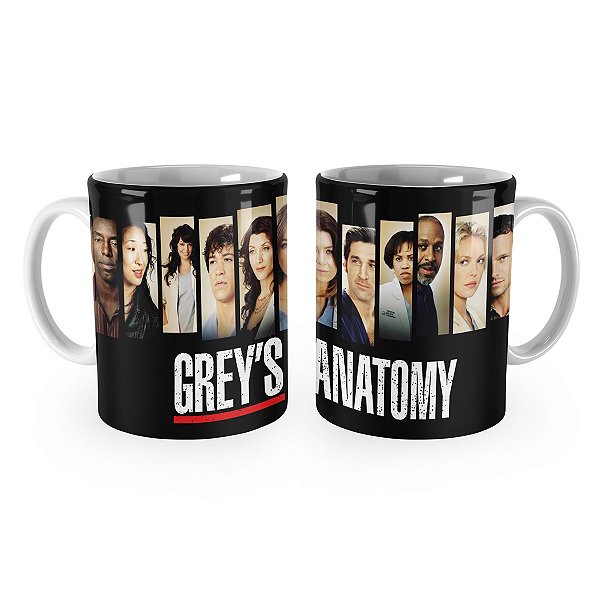Caneca Greys Anatomy Personagens Mod 2