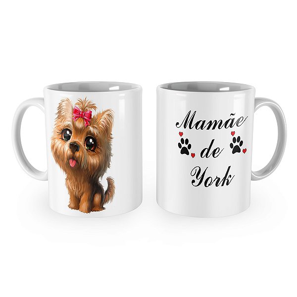 Caneca Mamãe de York Yorkshire Cachorro Pet Mod 1