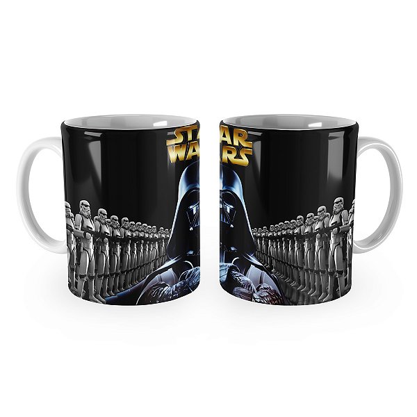 Caneca Star Wars Darth Vader Exército Trooper